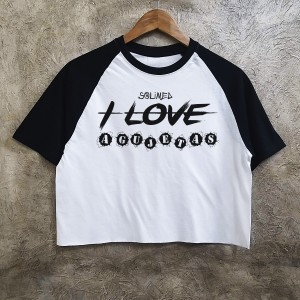 I love agujetas cropped tee...