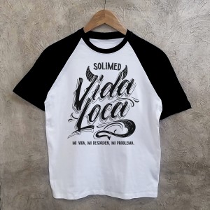 Vida loca unisex bicolor negro