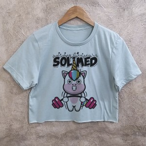 UNICORN solimed cropped tee